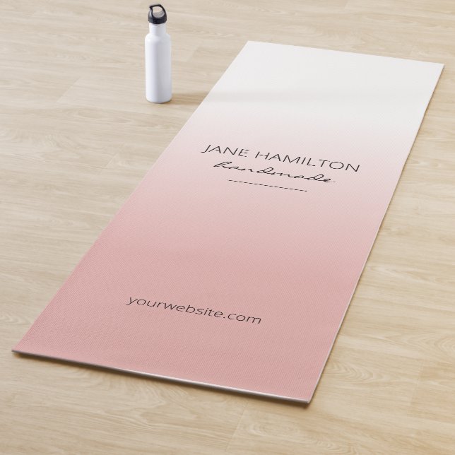 Tapis De Yoga Professionnel Élégant Pink Exercice Mat (En situation)