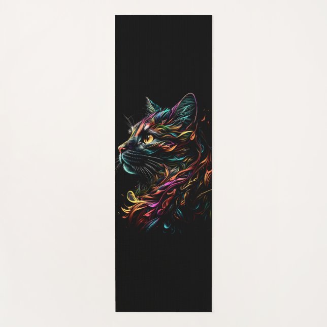 Tapis De Yoga Profil Feline (Devant)