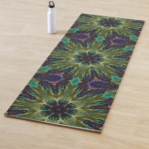 Tapis De Yoga Psychédélique Mandala Rétro Hippie Trippy Boho Chi