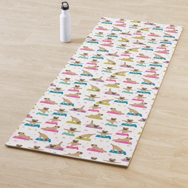 Tapis De Yoga Pug Yoga Mat (En situation)
