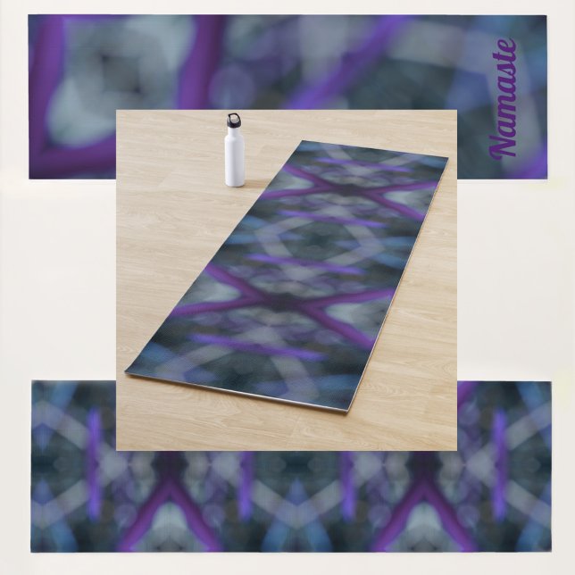 Tapis De Yoga Purple Medley Boho Chic imprimé double face (Créateur téléchargé)