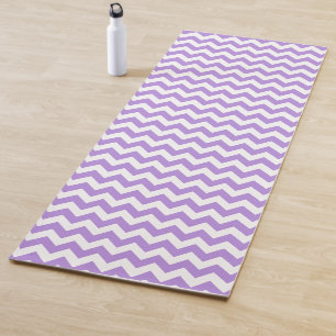 Tapis De Yoga Purple Zigzag, Purple Chevron, Motif géométrique