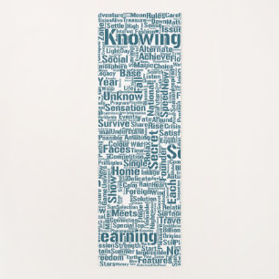 Tapis De Yoga Question Apprendre Nuage MotssTexte Motif Message