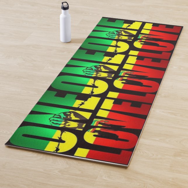Tapis De Yoga Rasta One Love (En situation)