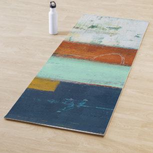 Tapis De Yoga Rectangles Abstraites