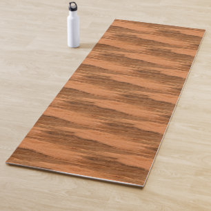 Tapis De Yoga Regard du bois de grain d'eucalyptus naturel