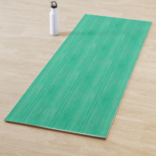 Tapis De Yoga Regard du bois en bambou de grain de vert de mer