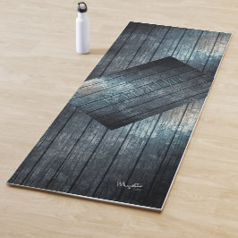 Tapis De Yoga "Respire" (Gris)