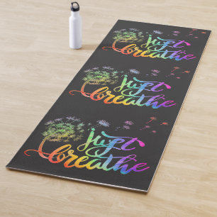 Tapis De Yoga Respire juste le pissenlit qui souffle dans le ven