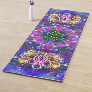Tapis De Yoga Resplendissant Zen Lotus Star Kaleid