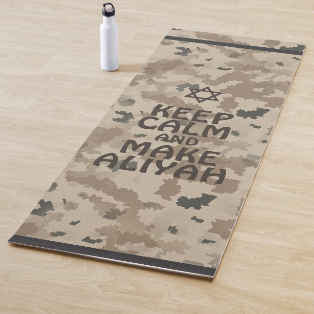 Tapis De Yoga Restez Calme Et Faites De L'Aliyah (En situation)