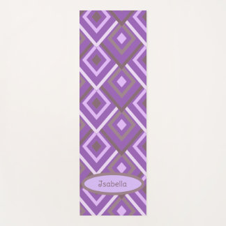 Tapis De Yoga Résumé abstrait moderne violet personnalisé