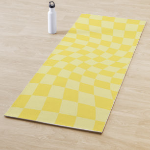 Tapis De Yoga Retro citron jaune pastel Warboard