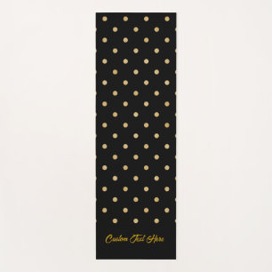 Tapis De Yoga Retro Simple Elegance Gold Pois personnalisés
