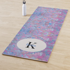 Tapis De Yoga Rêve de printemps Monogramme floral Yoga Mat
