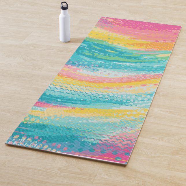 Tapis De Yoga Rêves de piscine à marée tropicale (En situation)