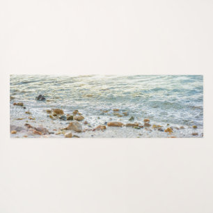 Tapis De Yoga Rivage océanique serein Plage à l'eau claire