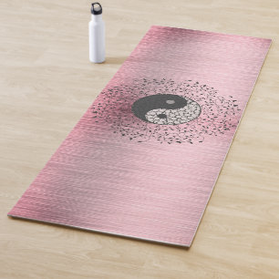 Tapis De Yoga Rose Blush Shimmery Yin Yang