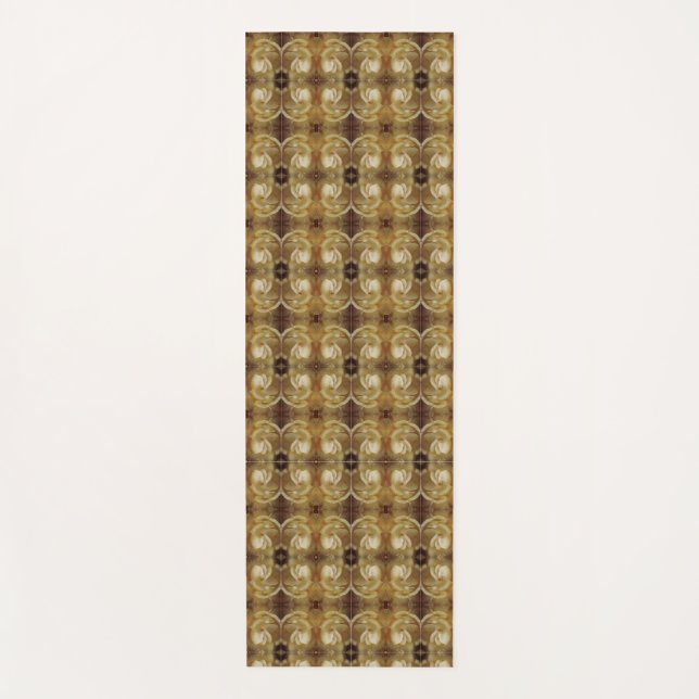 Tapis De Yoga Rose de dumping Ikat Fog (Devant)