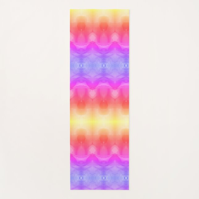Tapis De Yoga Rose de la paix Ikat Ipanema (Devant)