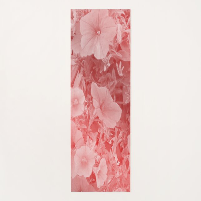 Tapis De Yoga rose, doré, fleur, imaginaire, élégant, motif, (Devant)