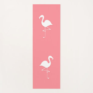 Tapis de yoga rose flamants