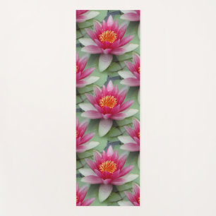 Tapis De Yoga Rose Lotus Water Lily