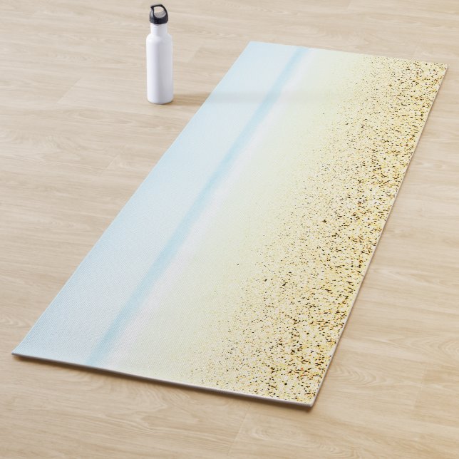 Tapis De Yoga Sable et mer Calme Côté (En situation)