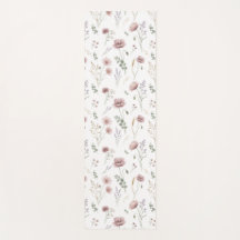 Sauge rose verte Fleur sauvage aquarelle