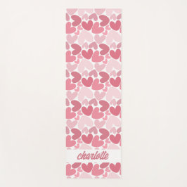 Tapis De Yoga Seamless Pink Hearts Pattern Yoga Mat – Romantic 