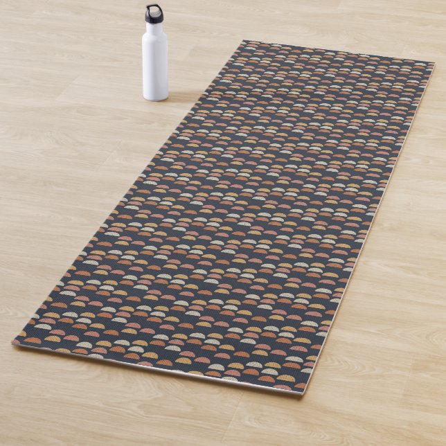 Tapis De Yoga Semi motif géométrique de cercle (En situation)