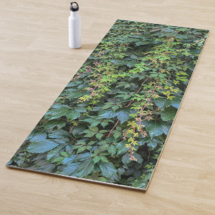 Tapis De Yoga Serene Green Ivy Wall Suspendre Vins Plantes Feuil