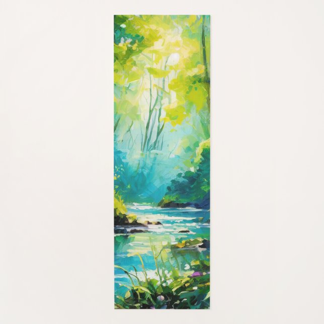 Tapis De Yoga Sérénité Stream Yoga Mat (Devant)