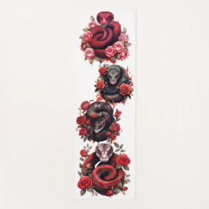 Tapis De Yoga Serpent Rouge