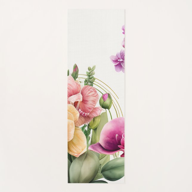 Tapis De Yoga Serviette d'amour orchidée (Devant)
