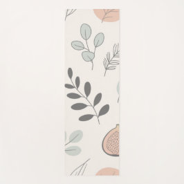 Tapis De Yoga Serviette en Art de Feuille à Trait Fin – Confort