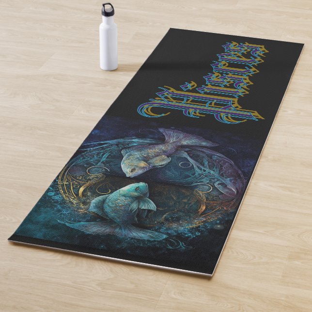 Tapis De Yoga Signe du zodiaque Poissons (En situation)