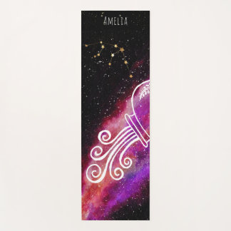 Tapis De Yoga Signe personnalisé Galaxie Verseau Constellation Z