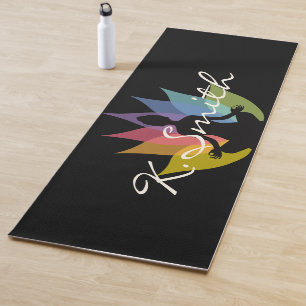 Tapis De Yoga Silhouette Bouddha Moderne Personnalisée