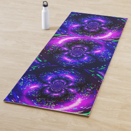 Tapis De Yoga Sirène spirale noire Trippy violet