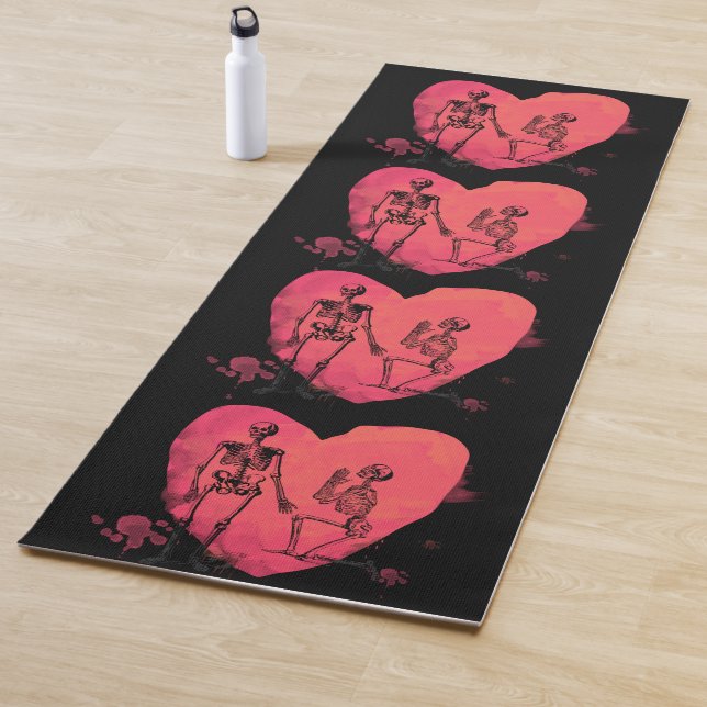Tapis De Yoga Skeleton Love (En situation)