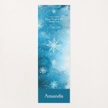Snowflakes Ice Blue avec nom