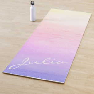 Tapis De Yoga Soleil-levant mauve esthétique VSCO personnalisé