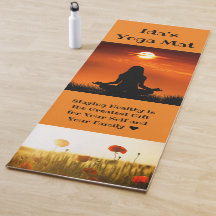 Soyez en paix Personnalisé Nom et photo Yoga Mat