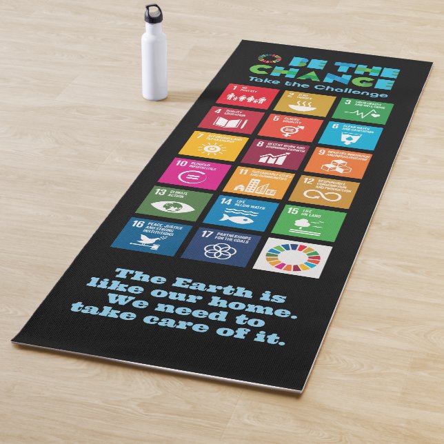 Tapis De Yoga Soyez le changement des dons inspirationnels - Per (En situation)