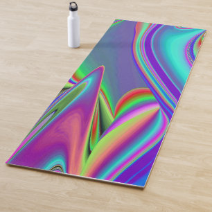 Tapis De Yoga Spirit of Summer Breeze Abstrait 3D Rainbowart