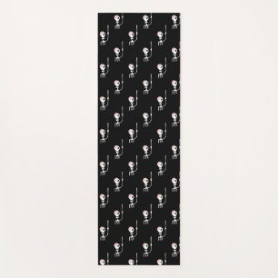 Tapis De Yoga Squelette d'Halloween avec épée