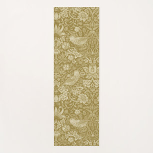Tapis De Yoga Strawberry Thief Gold, William Morris