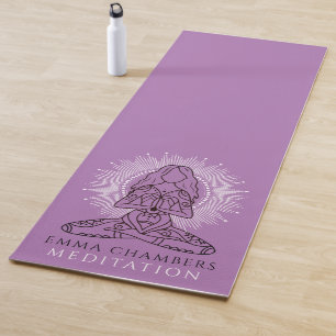 Tapis De Yoga Studio Yoga Lotus Pose Lavande Yoga Mat