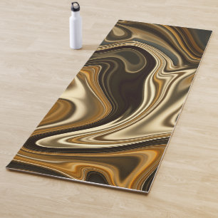 Tapis De Yoga Style Marbre magnifique - Mont Blanc Brown